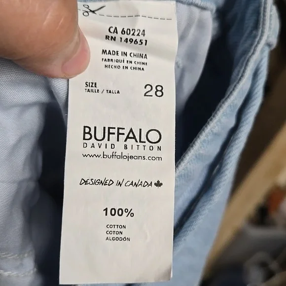 Buffalo David Bitton Size 28 Light Wash High Rise Wide Leg Rigid Alecia Jeans - Picture 7 of 9